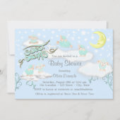 Boys Sweet Dreams Baby Dusche Einladung (Vorderseite)