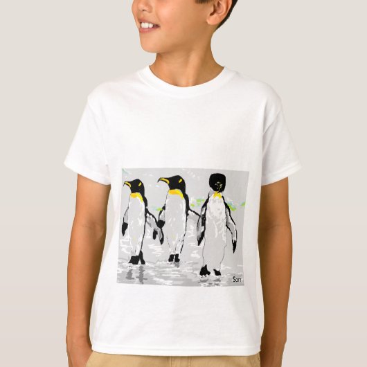 Boys T - Shirt Pinguine (Vorderseite)