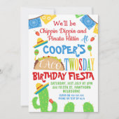 Boys Taco 2. Geburtstagseinladung Einladung (Vorderseite)