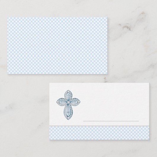 Boys Taufen Tischkarten Platzkarten (Vorne/Hinten)