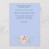 BOYS-Taufprogramm - Blumenkreuz Programm (Rückseite)