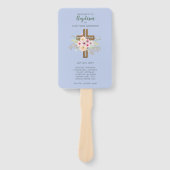 BOYS Taufprogramm Fan - mit Vorlagenfeldern Fächer (Vorderseite)