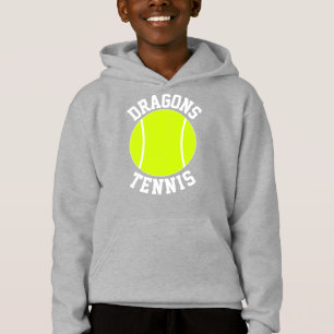 Boys Tennis - Benutzerdefinierter Teamname oder Pe Hoodie