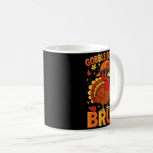 Boys Thanksgiving Bruh Turkey Gobble Family Boys G Kaffeetasse (VorderseiteRechts)