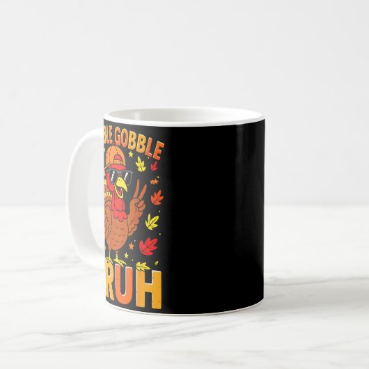 Boys Thanksgiving Bruh Turkey Gobble Family Boys G Kaffeetasse (Vorderseite Links)