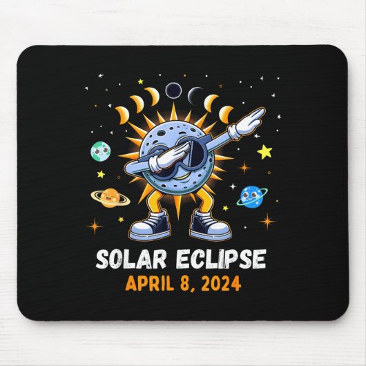 Boys Total Solar Eclipse Dabbing Toddler Mousepad (Vorne)