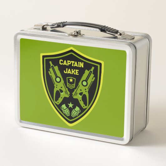 Boys Toy Dart Gun Battle Metall Brotdose