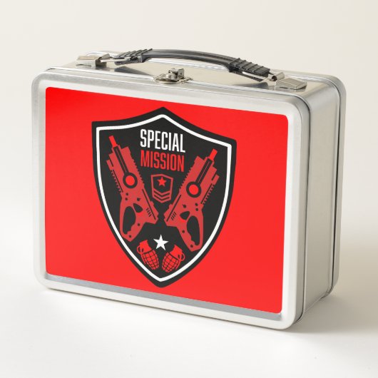 Boys Toy Dart Gun Battle Metall Brotdose (Vorderseite)