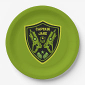 Boys Toy Dart Gun Battle Pappteller (Vorderseite)