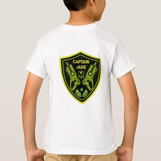 Boys Toy Dart Gun Battle T-Shirt (Rückseite)