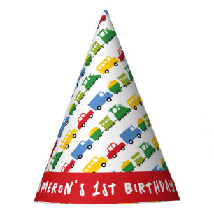Boys Toys Car Bus LKW Bahn Transport Geburtstag Partyhütchen