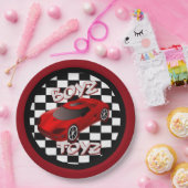 Boys Toys Red Sports Car Pappteller (Party)