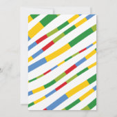 Boys Toys Transport Happy Birthday Party Banner Einladung (Rückseite)