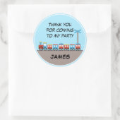 Boys Train Birthday Danke, Ihr Aufkleber (Tasche)