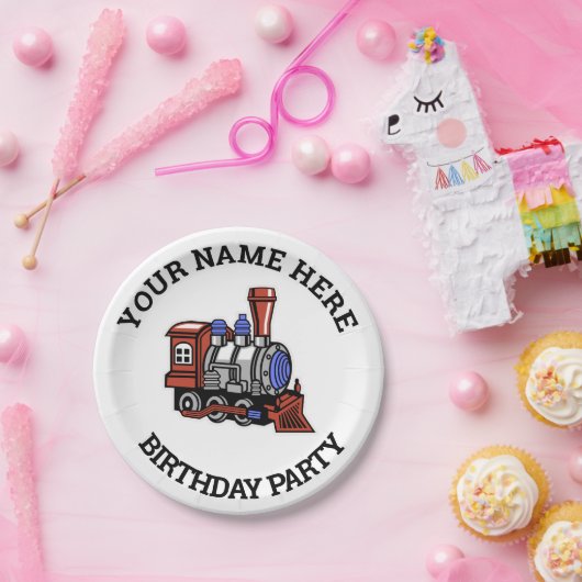 Boys Train Birthday Party Paper Teller (Party)