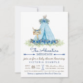 Boys Tribal Boho TeePee Baby Shower Einladungen (Vorderseite)