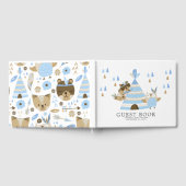 Boys Tribal Woodland Babydusche Gästebuch (Voll)