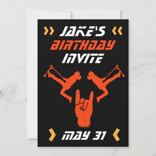 Boys Trick Scooter Birthday (Vorderseite)
