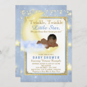 Boys Twinkle Twinkle Little Star Baby Dusche Einladung (Vorne/Hinten)