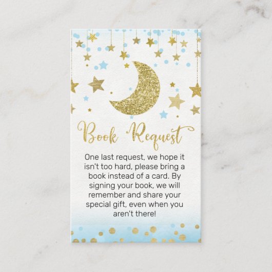 Boys über dem Mond Buchanfrage Visitenkarte (Vorderseite)