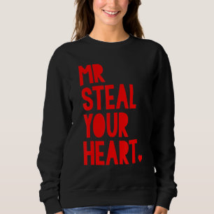 Boys Valentine Mr. Steal your Heart for Boys Toddl Sweatshirt