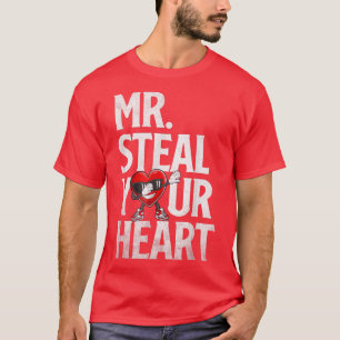 Boys Valentine Mr. Steal your Heart for Boys Toddl T-Shirt
