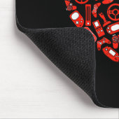 Boys Valentinstag Gaming Videospiel-Controller Mousepad (Ecke)