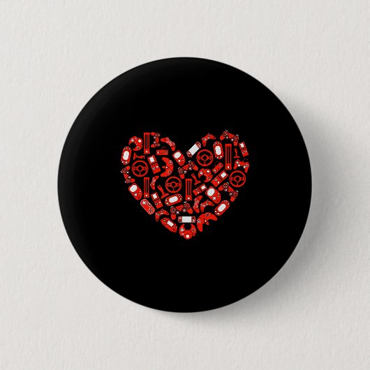 Boys Valentinstag Gaming Videospielcontroller Button (Vorderseite)