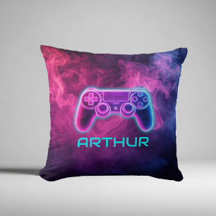 Boys Video Gaming Neon Personalisiert Kissen
