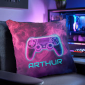 Boys Video Gaming Neon Personalisiert Kissen
