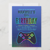 Boys Videospiel-Marine zum Geburtstag Einladung (Vorderseite)