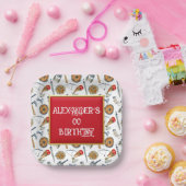 Boys viking birthday age 1 - 7 pappteller (Party)