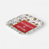 Boys viking birthday age 1 - 7 pappteller (Gewinkelt)