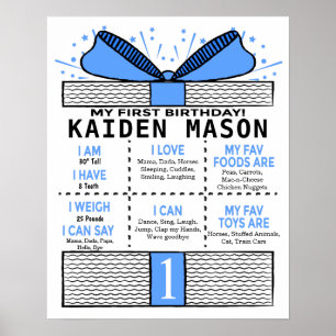 Boys vorhanden Geschenkboxen 16x20 Vorlage 1. Gebu Poster