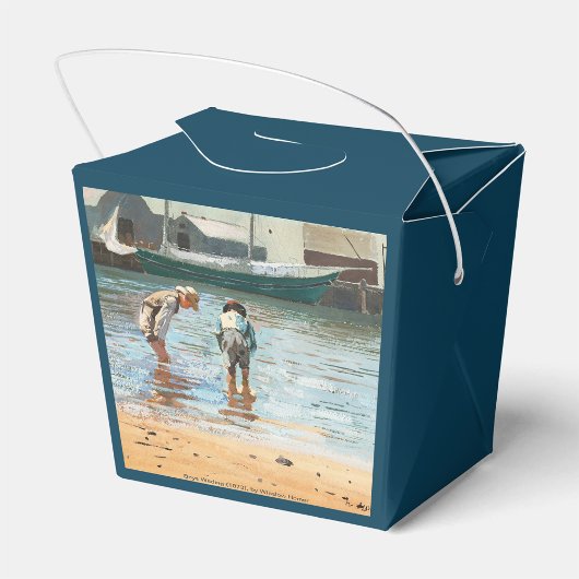 Boys Wading (1873) von Winslow Homer Geschenkschachtel