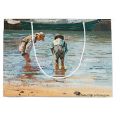 Boys Wading (1873) von Winslow Homer Große Geschenktüte (Vorderseite)