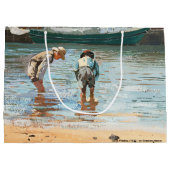 Boys Wading (1873) von Winslow Homer Große Geschenktüte (Rückseite)