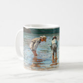 Boys Wading (1873) von Winslow Homer Kaffeetasse (Vorderseite Links)