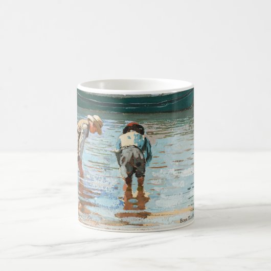 Boys Wading (1873) von Winslow Homer Kaffeetasse (Mittel)