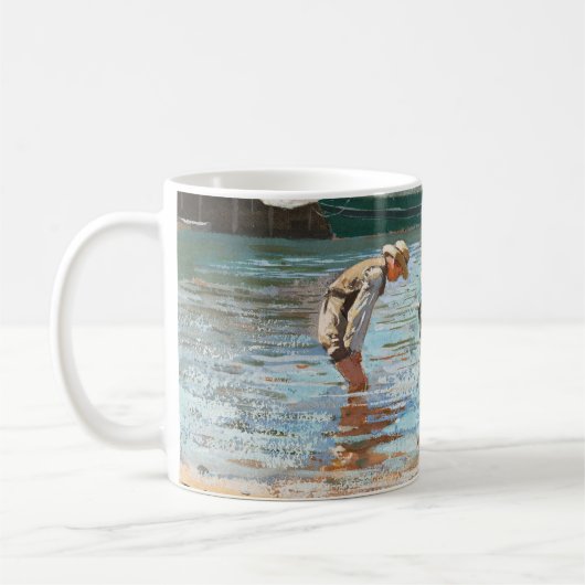 Boys Wading (1873) von Winslow Homer Kaffeetasse (Links)