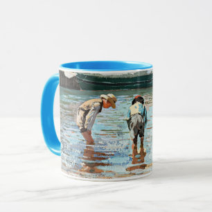 Boys Wading, berühmtes Kunstwerk von Winslow Homer Tasse