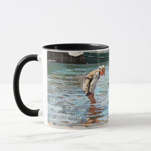 Boys Wading, berühmtes Kunstwerk von Winslow Homer Tasse (Links)