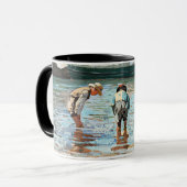 Boys Wading, berühmtes Kunstwerk von Winslow Homer Tasse (Vorderseite Links)