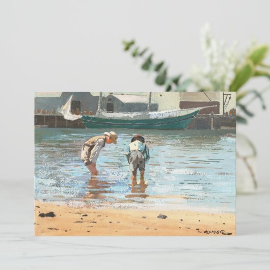 Boys Wading | Winslow Homer (Stehend Vorderseite)