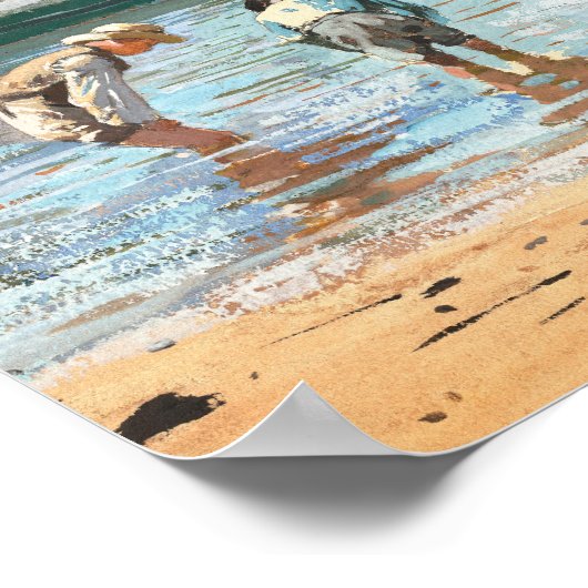 Boys Wading | Winslow Homer Poster (Ecke)