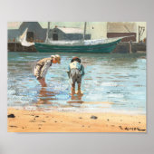 Boys Wading | Winslow Homer Poster (Vorne)