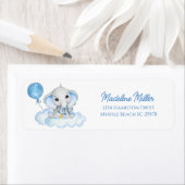 Boys Watercolor Elephant Baby Dusche (Insitu)