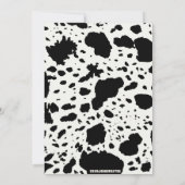 Boys Western First Rodeo Erster Geburtstag Einladung (Rückseite)