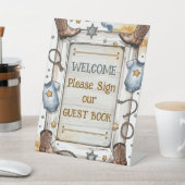 Boys Western Rustic Little Cowboy Rodeo Sockelschild (In SItu)