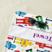 Boys White Sci Fi Roboter und Außerirdischen druck Strandtuch (Beispiel)